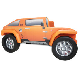 Cama Infantil Hummer com rodas embutidas - cor laranja